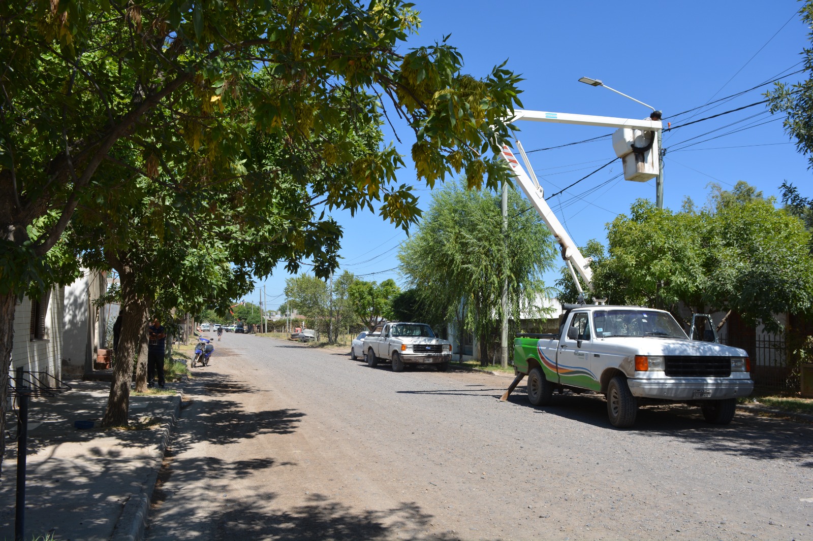 Nuevas luminarias LED y más seguridad en calle 9 de Julio