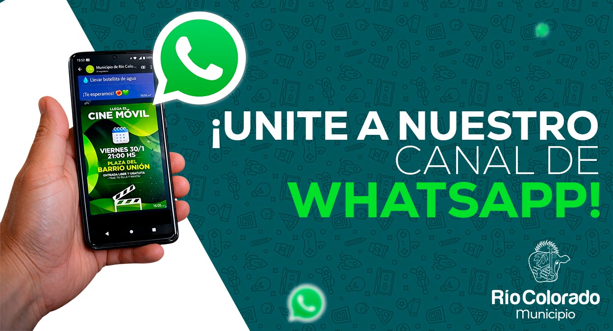 Río Colorado suma un canal oficial de WhatsApp para mejorar la comunicación con los vecinos